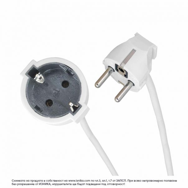 Удължител 12м кабел, 1 ел. контакт DG-YD01/3G1,5mm2 - Image 2