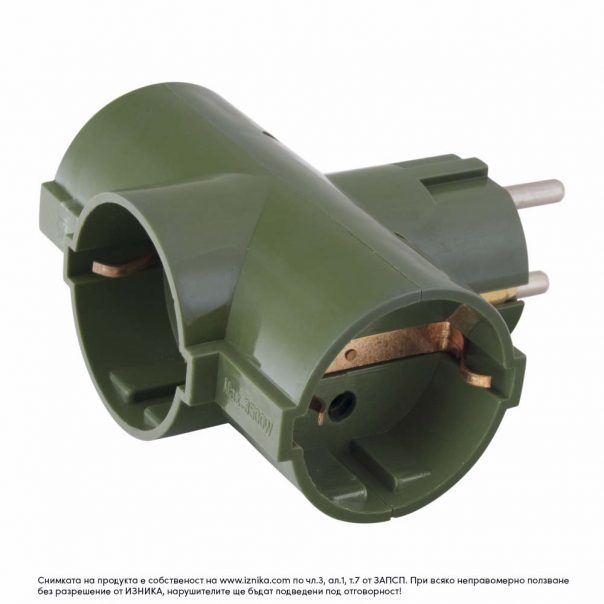 Разклонител без кабел ZD01-03 зелен 3500W - с